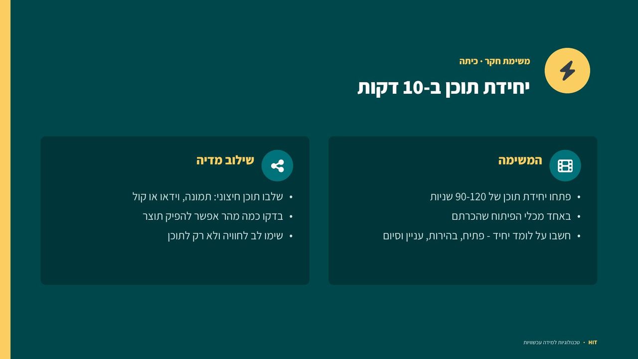 פיתוח תוכן דיגיטלי, שקף 9 מתוך 19